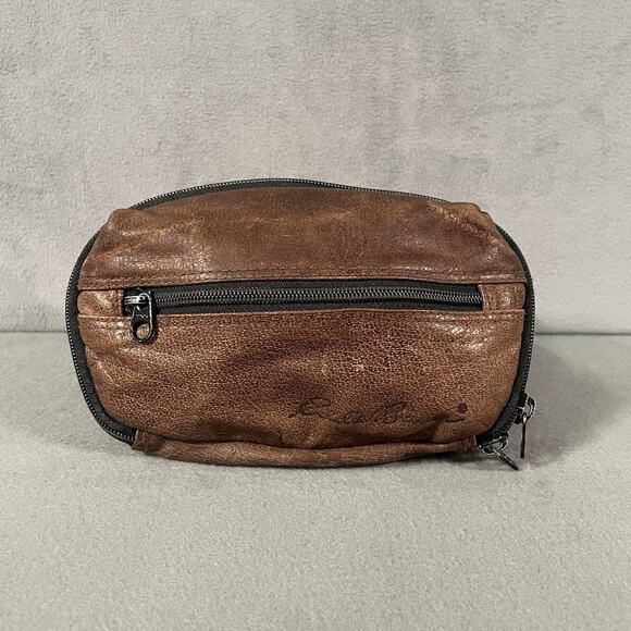 Eddie Bauer Other - Vintage Eddie Bauer Brown Leather Crossbody Belt Bag Fanny Pack